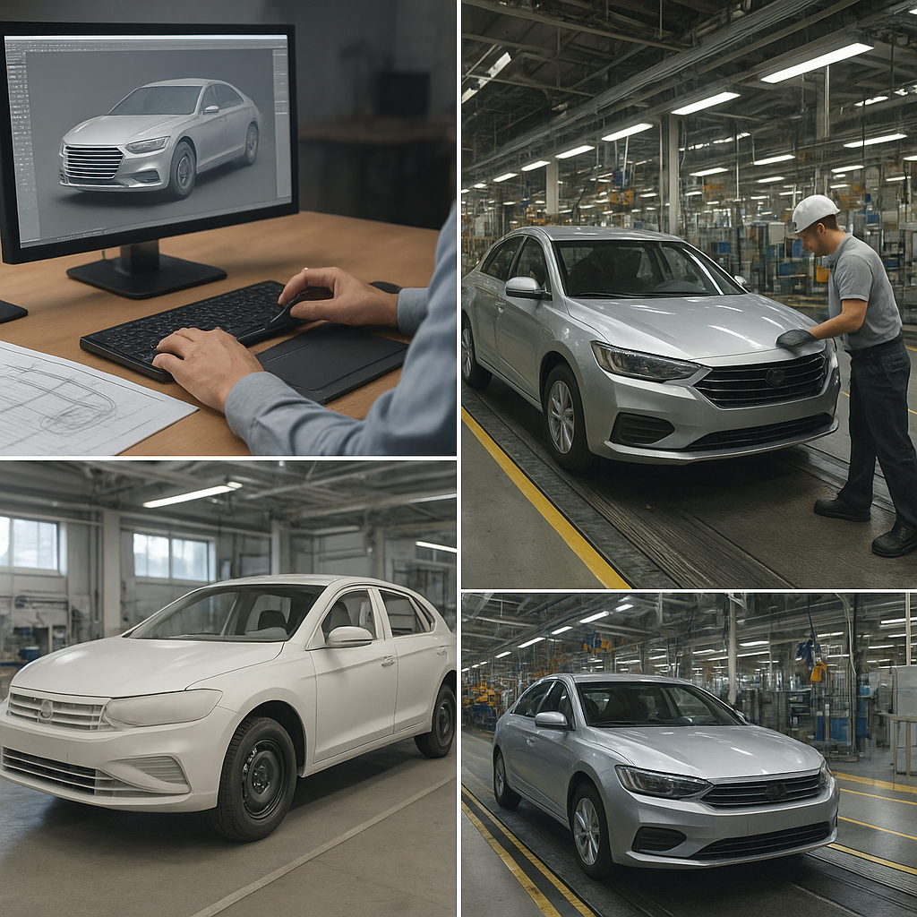 Jak powstaje samochód – od projektu po linię produkcyjną