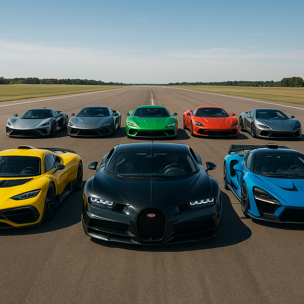 Top 10 najmocniejszych samochodów świata 2025