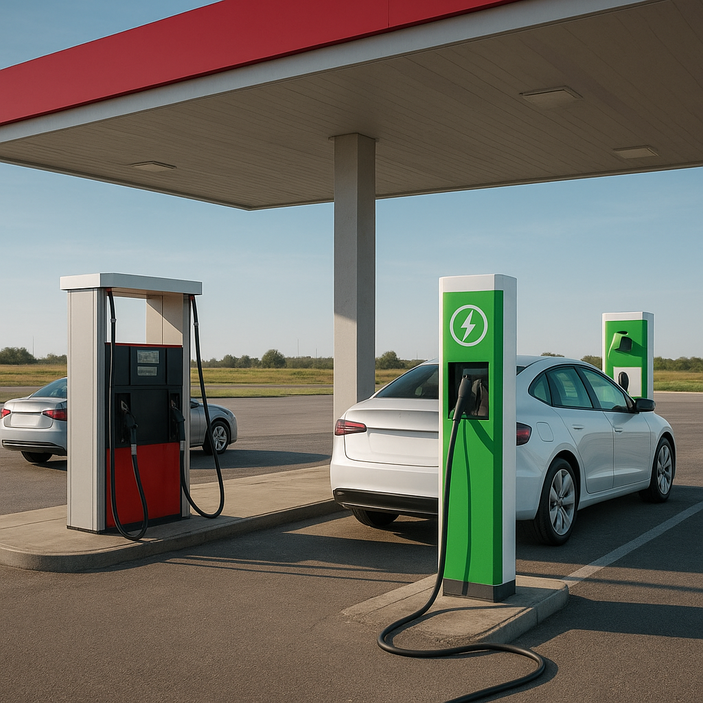 Jak zmieniają się stacje paliw w erze elektromobilności