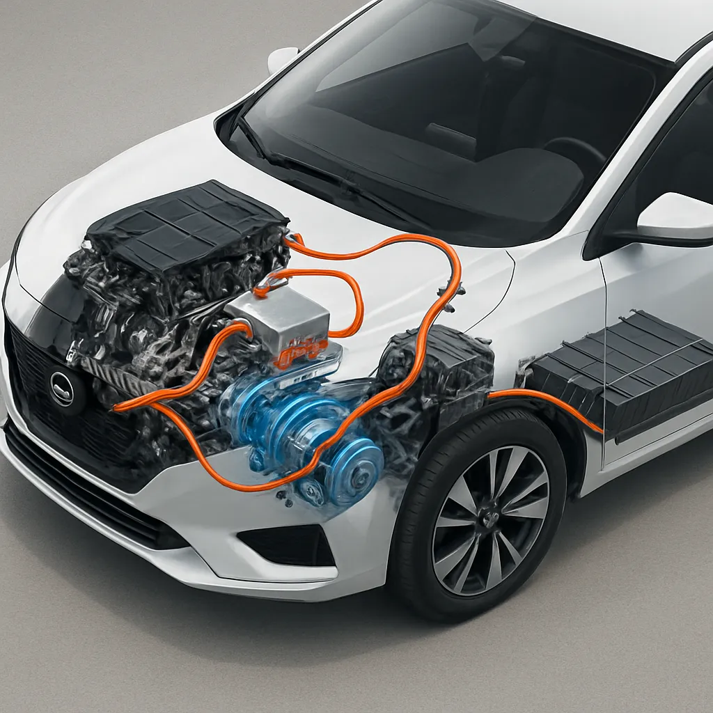 Jak działa hybryda z napędem szeregowym – przykład z Nissanem e-Power